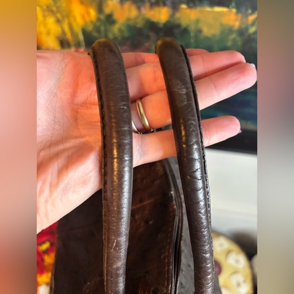 Furla Ostrich Shoulder Bag - Picture 10 of 12